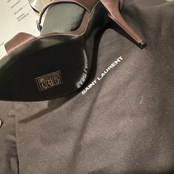 Saint Laurent DIVE MULES IN CREPE SATIN - Picture 3 of 5